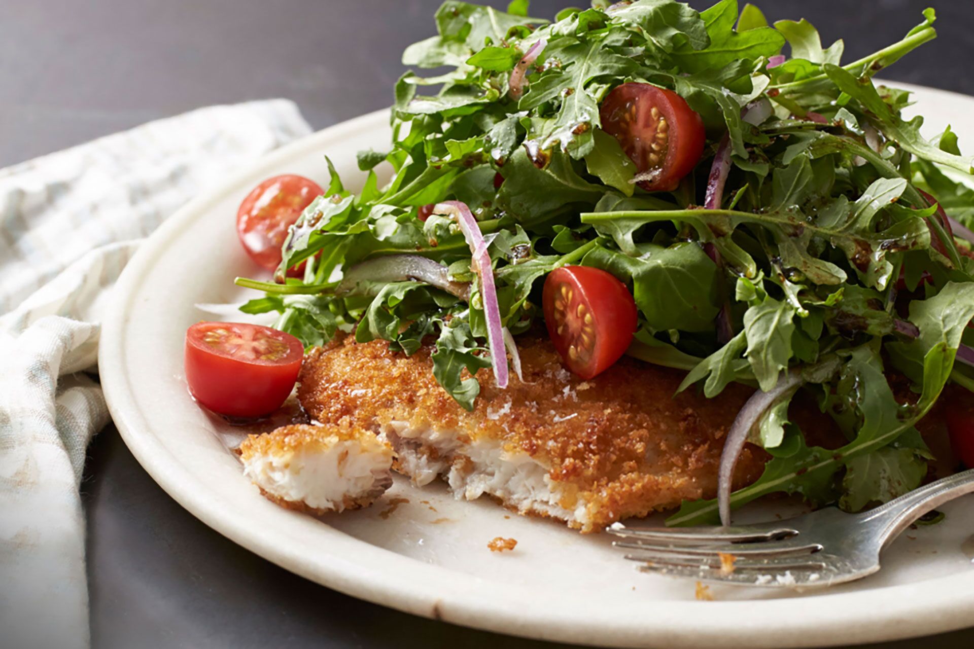 Recipe: Halibut Milanese for two